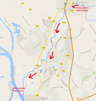 Parcours de la descente